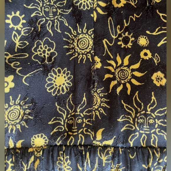 Sandro black and yellow sun mini skirt - Picture 8 of 9